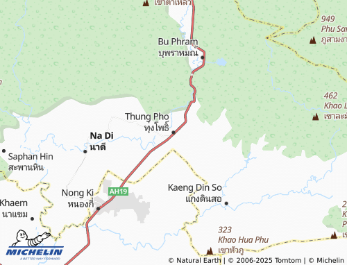 MICHELIN Thung Pho map - ViaMichelin