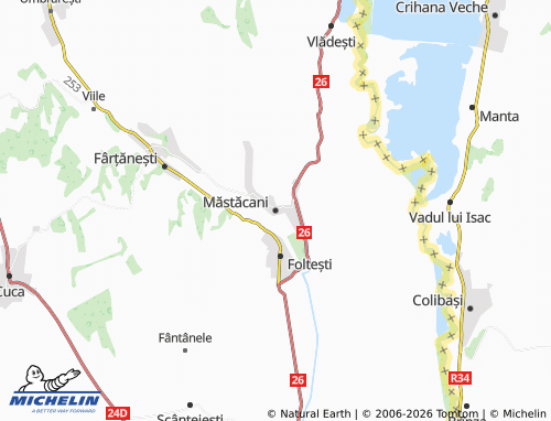 MICHELIN Măstăcani map - ViaMichelin