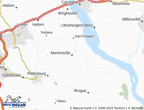 MICHELIN Martinsville map - ViaMichelin