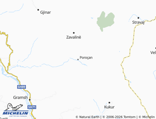 Mapa MICHELIN Poroçan - ViaMichelin