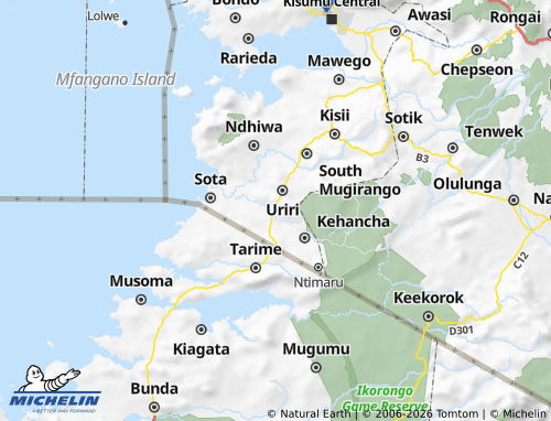 MICHELIN-Landkarte Migori - ViaMichelin