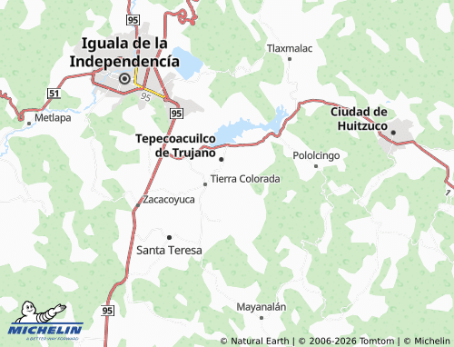 MICHELIN Ejidal map - ViaMichelin
