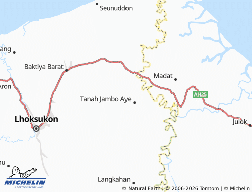 MICHELIN Biram Rayeuk map - ViaMichelin
