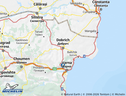 Mapa MICHELIN Dobrich - ViaMichelin