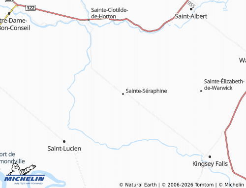 MICHELIN Sainte-Séraphine map - ViaMichelin