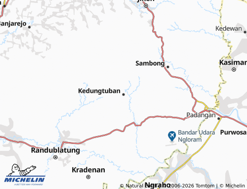 Mapa MICHELIN Kedungtuban - ViaMichelin