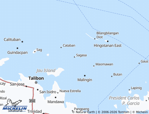 MICHELIN Sagasa map - ViaMichelin