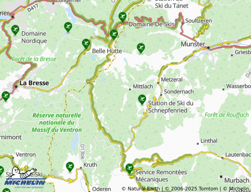 MICHELIN Mittlach le Haut map - ViaMichelin
