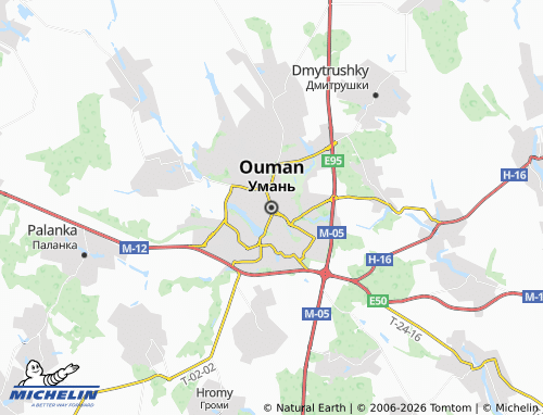 MICHELIN Uman map - ViaMichelin