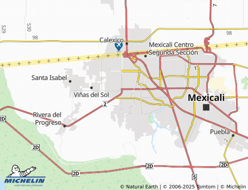 MICHELIN División del Norte map - ViaMichelin