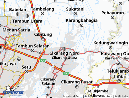 MICHELIN North Cikarang map - ViaMichelin