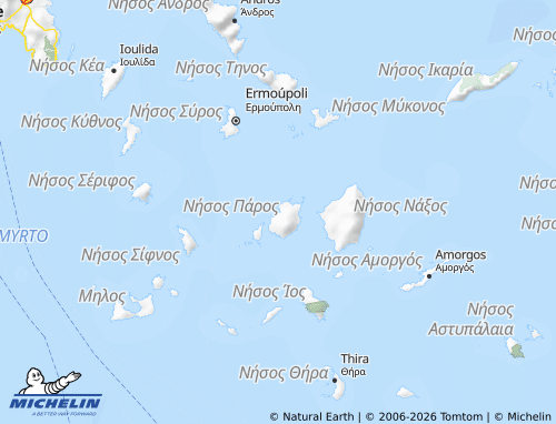 Carte MICHELIN Paros - ViaMichelin