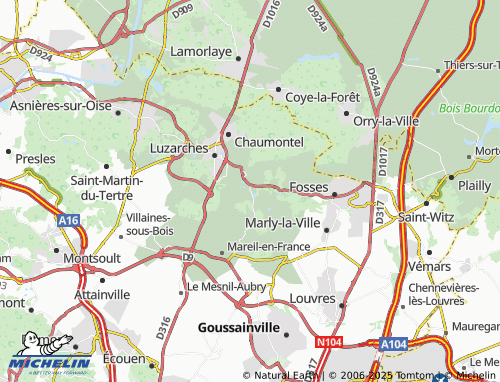 MICHELIN Lassy map - ViaMichelin