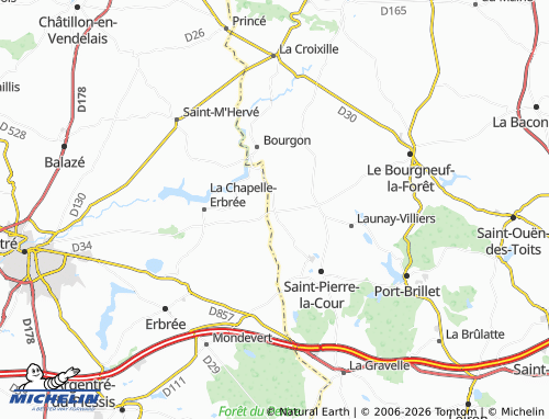 Mappa MICHELIN La Brécinière - ViaMichelin