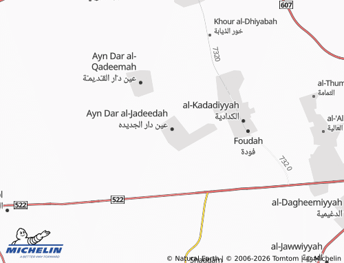 MICHELIN-Landkarte al-Zuhour - ViaMichelin