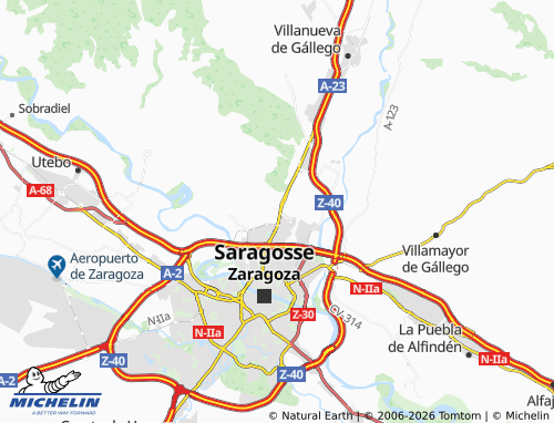 Mappa MICHELIN Academia General Militar - ViaMichelin