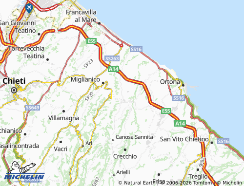 Mapa MICHELIN Tollo - ViaMichelin