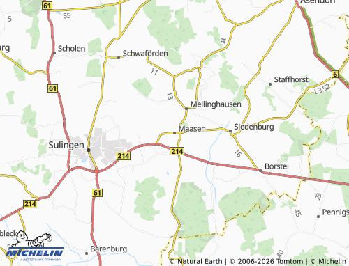 MICHELIN Maasen map - ViaMichelin