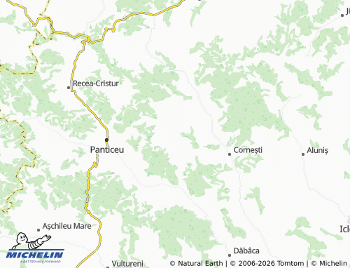 MICHELIN Cubleșu Someșan map - ViaMichelin