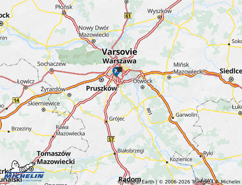 Carte MICHELIN Piaseczyński - ViaMichelin