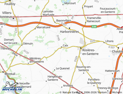 Mappa MICHELIN Caix - ViaMichelin