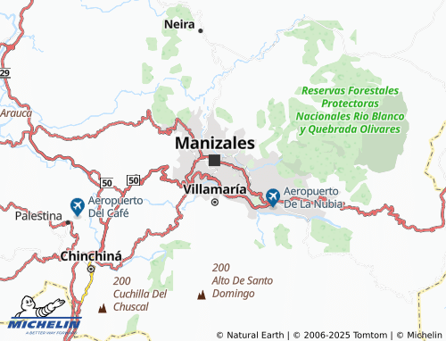 MICHELIN Colombia map - ViaMichelin