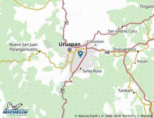 MICHELIN Cananea 8 Cientos map - ViaMichelin