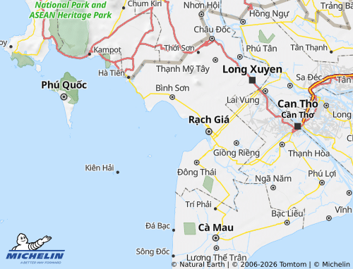 MICHELIN Kiên Hải map - ViaMichelin