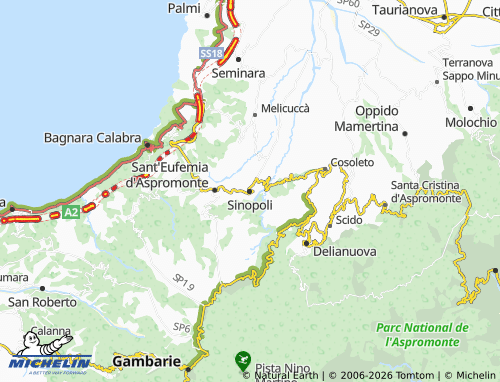 Mappa MICHELIN Sinopoli - ViaMichelin