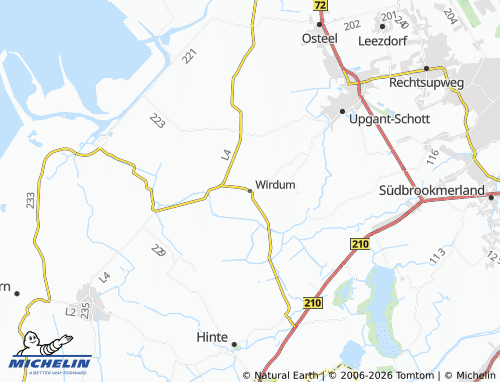 MICHELIN Wirdum map - ViaMichelin