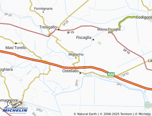 MICHELIN Migliarino map - ViaMichelin