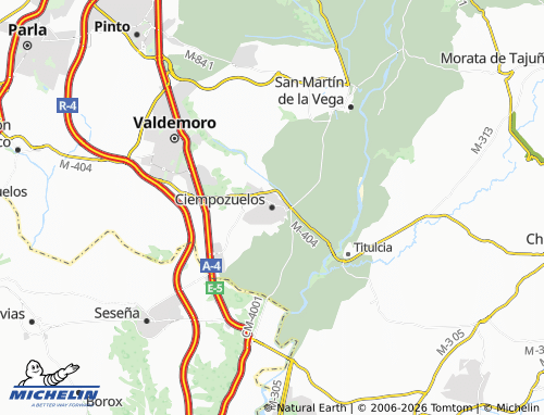 Mapa MICHELIN Ciempozuelos - ViaMichelin