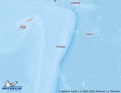 Kaart MICHELIN Tonga - ViaMichelin