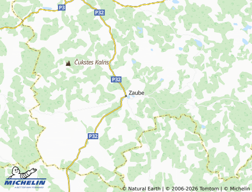 Mappa MICHELIN Zaubes pagasts - ViaMichelin