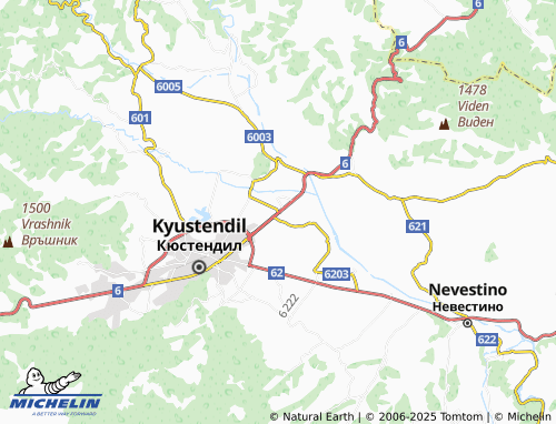 MICHELIN Yabalkovo map - ViaMichelin