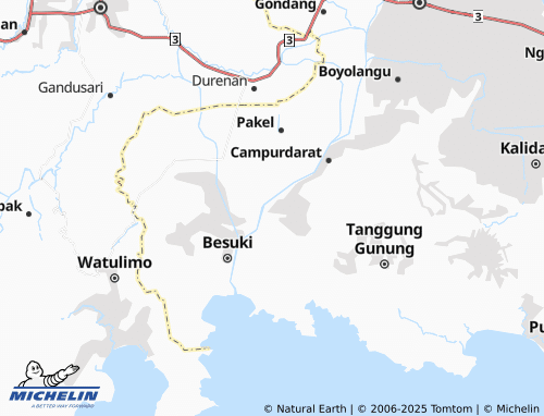 MICHELIN Gedangan map - ViaMichelin