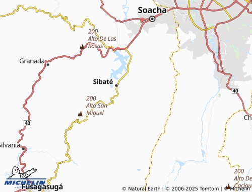 MICHELIN La Honda map - ViaMichelin