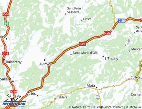 Carte MICHELIN Santa Maria d'Oló - ViaMichelin