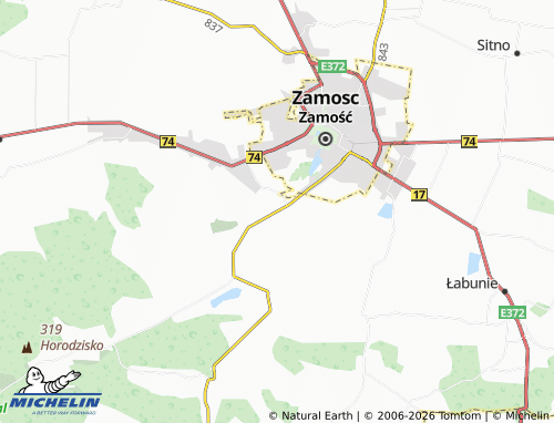 Carte MICHELIN Żdanów - ViaMichelin