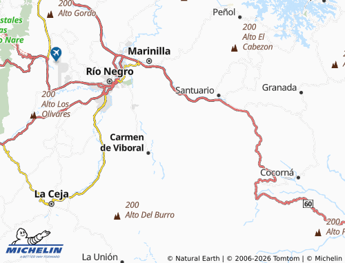 Kaart MICHELIN Rivera - ViaMichelin
