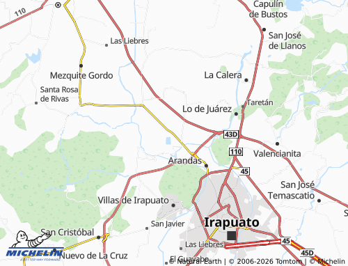 Mappa MICHELIN Guadalupe de Paso Blanco - ViaMichelin