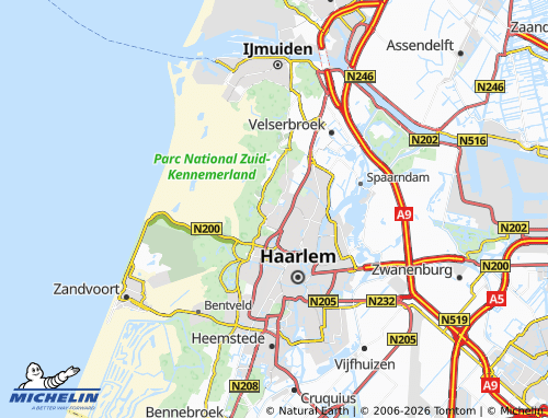 MICHELIN Bloemendaal map - ViaMichelin