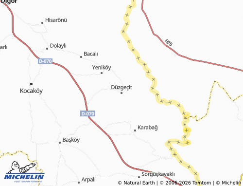 Mappa MICHELIN Düzgeçit - ViaMichelin