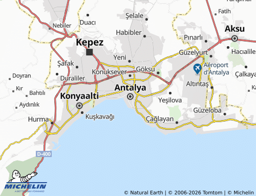 MICHELIN Barbaros map - ViaMichelin