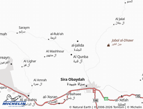 MICHELIN-Landkarte Al Qunba - ViaMichelin