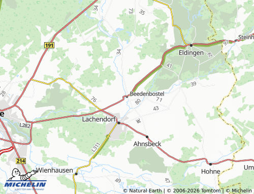 Carte MICHELIN Beedenbostel - ViaMichelin