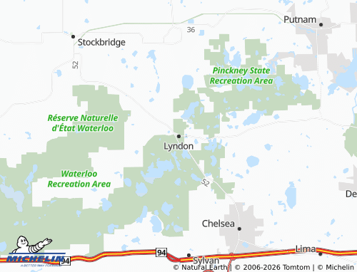 Mappa MICHELIN Lyndon - ViaMichelin