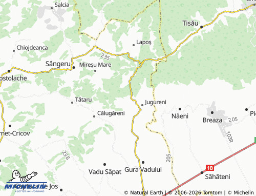 Mappa MICHELIN Marginea Pădurii - ViaMichelin