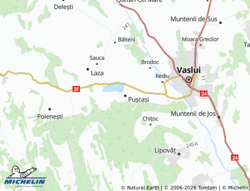 MICHELIN Pușcași map - ViaMichelin