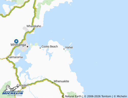 Mapa MICHELIN Hahei - ViaMichelin